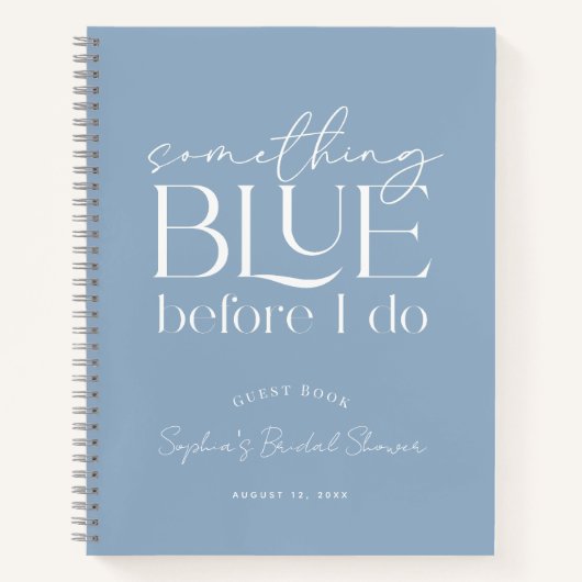 Bruidsboeken voor een Something Blue Bruiloft Notitieboek (Voorkant)