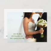 Bruidsboeket Aankondigingskaart (Voorkant / Achterkant)