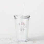 Bruidsboeket Acryl Drinkbeker (Achterkant)