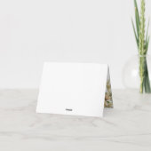 Bruidsboeket Bij Bruiloft Bruidsfeest Bedankkaart (Achterkant)