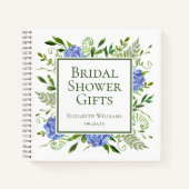 Bruidsboeket Blauwe Hydrangea Cadeaus Notitieboek (Voorkant)