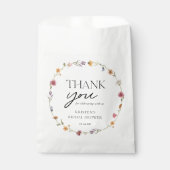 Bruidsboeket Bloemen Bruiloft Dank Je Bedankzakje (Voorkant)