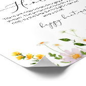 Bruidsboeket bloemen ring jacht bruiloft spel poster (Hoek)