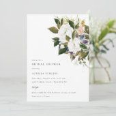 Bruidsboeket Bloemige Bruiloft Uitnodiging (Staand voorkant)