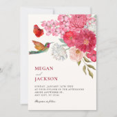 Bruidsboeket bloemstukken save the date (Voorkant)