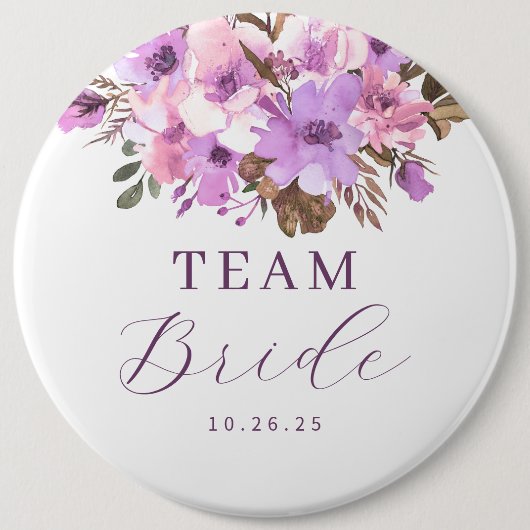 Bruidsboeket Bruid Ronde Button 6,0 Cm (Voorkant)