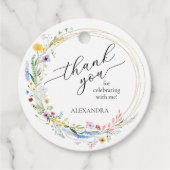 Bruidsboeket Bruidsmeisjes Borrel Bedankjes Labels (Voorkant)