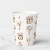 Bruidsboeket Bruidsmeisjesborrel Papieren Bekers (Rechts)