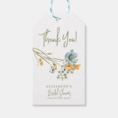 Bruidsboeket bruidsshower bedanken favoriet cadeaulabel (Voorkant)