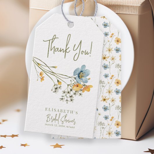 Bruidsboeket bruidsshower bedanken favoriet cadeaulabel