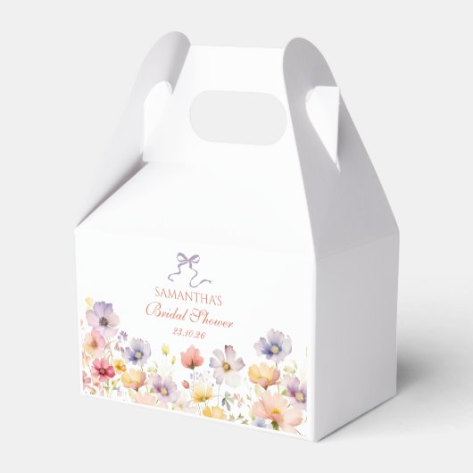 Bruidsboeket Bruidsshower Favor Doos Bedankdoosjes (Voorkant Zijde)