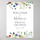 Bruidsboeket Bruidsshower Welkomstbord Poster (Voorkant)