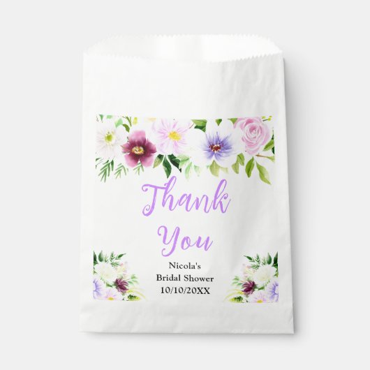 Bruidsboeket Bruiloft Dank Je Bedankzakje (Voorkant)