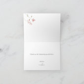 Bruidsboeket Bruiloft Dankkaart Bedankkaart (Binnen)