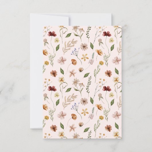 Bruidsboeket Bruiloft Dankkaart Bedankkaart (Achterkant)