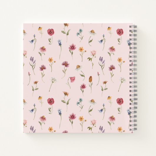 Bruidsboeket Bruiloft Gastboek met Wilde Bloemen Notitieboek (Achterkant)