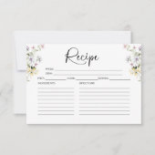 Bruidsboeket Bruiloft Recept Kaart (Voorkant)