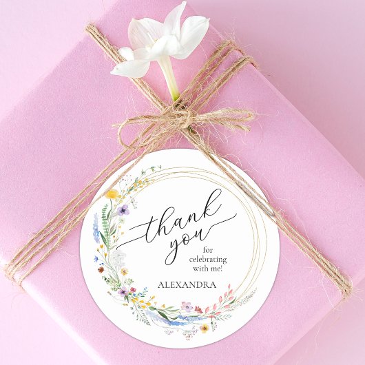 Bruidsboeket Bruiloft Ronde Sticker