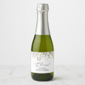 Bruidsboeket bruiloft Sparkling Wine etiket (Voorkant)