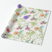 Bruidsboeket Bruiloft Verjaardag Cadeaupapier (Uitgerold)