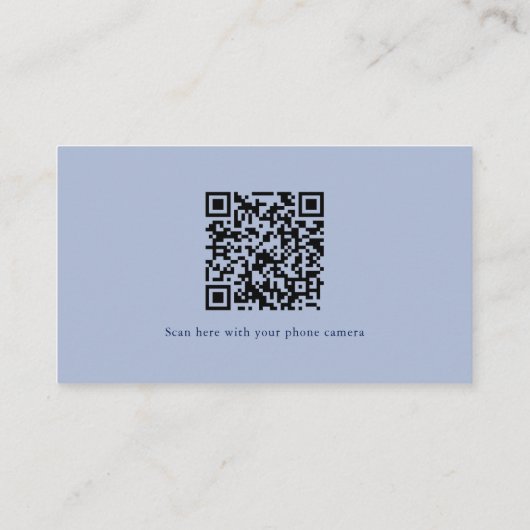 Bruidsboeket bruiloft website QR Code Details Informatiekaartje (Achterkant)