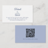 Bruidsboeket bruiloft website QR Code Details Informatiekaartje (Voorkant / Achterkant)
