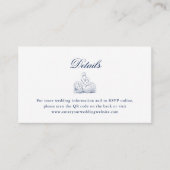 Bruidsboeket bruiloft website QR Code Details Informatiekaartje (Voorkant)