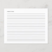 Bruidsboeket Calligraphy Bruiloft Recept Kaarten (Achterkant)