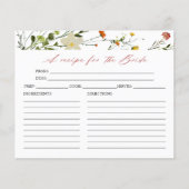 Bruidsboeket Calligraphy Bruiloft Recept Kaarten (Voorkant)