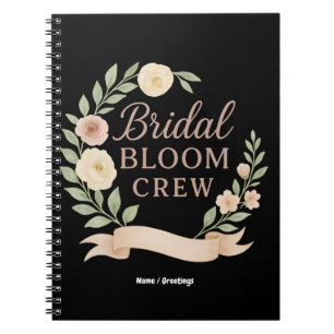Bruidsboeket Crew Bloemige Bachelorette Party Desi Notitieboek