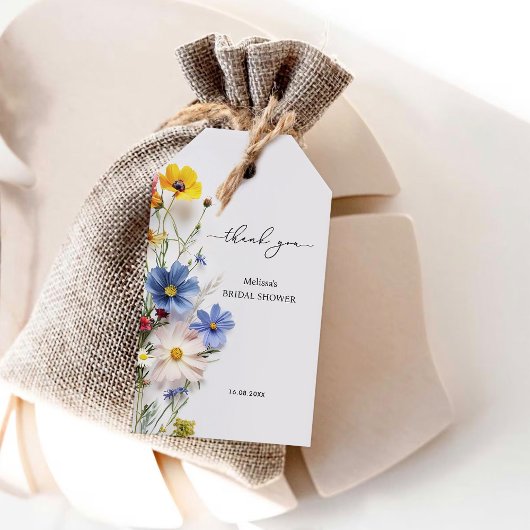 Bruidsboeket Dank Je Bruidsborrel Cadeaulabel