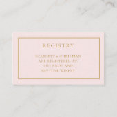 Bruidsboeket en Prosecco Bruidsborrel Cadeaulijst  Informatiekaartje (Voorkant)