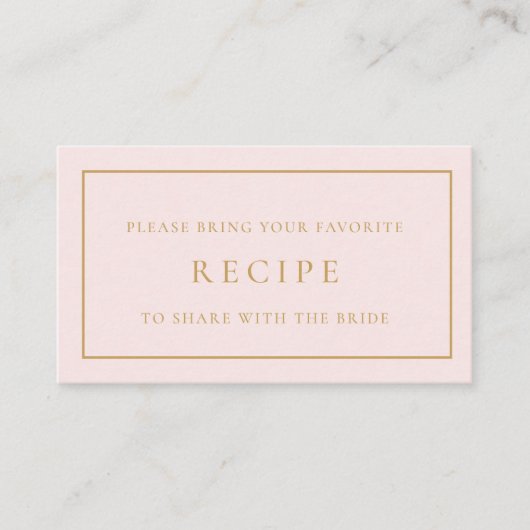 Bruidsboeket en Prosecco Bruidsontvangst Recept  Informatiekaartje (Voorkant)