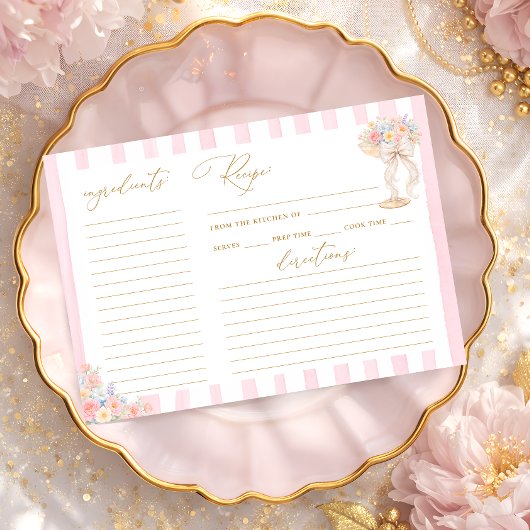 Bruidsboeket en Prosecco Bruiloft Recept Kaart