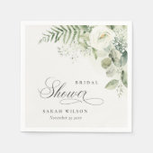 Bruidsboeket Eucalyptus Groene Bladeren Servet (Voorkant)