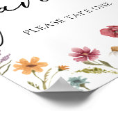 Bruidsboeket Favoren Bord Poster (Hoek)