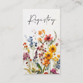 Bruidsboeket Geschenkregistratiekaart Informatiekaartje (Achterkant)