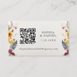 Bruidsboeket Geschenkregistratiekaart Informatiekaartje