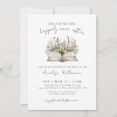 Bruidsboeket Happily Ever After Boek Bruiloftsfees Kaart (Voorkant)
