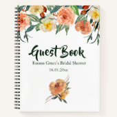 Bruidsboeket herfst thema gastboek notitieboek (Voorkant)
