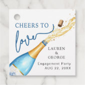 Bruidsboeket-hulde Geschenklabel voor Verloving Bedankjes Labels (Voorkant)