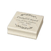 Bruidsboeket Huwelijk Retouradres Rubberstempel (Stempel)