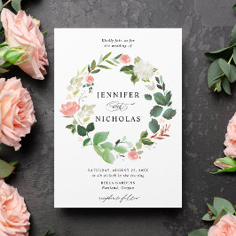 Bruidsboeket Lente Bloemen Bruiloft Kaart