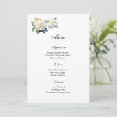 Bruidsboeket Menu Kaart (Staand voorkant)