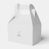 Bruidsboeket met Baby's Breath-monogram Gipsbloem Bedankdoosjes (Achterkant)