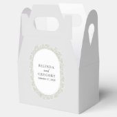 Bruidsboeket met Baby's Breath-monogram Gipsbloem Bedankdoosjes (Geopend)