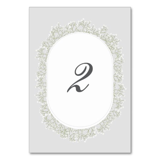Bruidsboeket met Baby's Breath-monogram Gipsbloem Kaart (Voorkant)