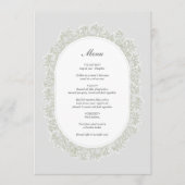 Bruidsboeket met Baby's Breath-monogram Gipsbloem Menu (Voorkant)