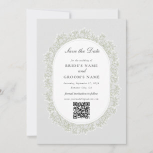 Bruidsboeket met Baby's Breath-monogram Gipsbloem Save The Date
