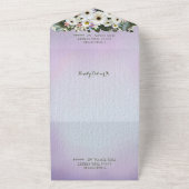 Bruidsboeket met Gerbera Madeliefjes All In One Uitnodiging (Buitenkant)